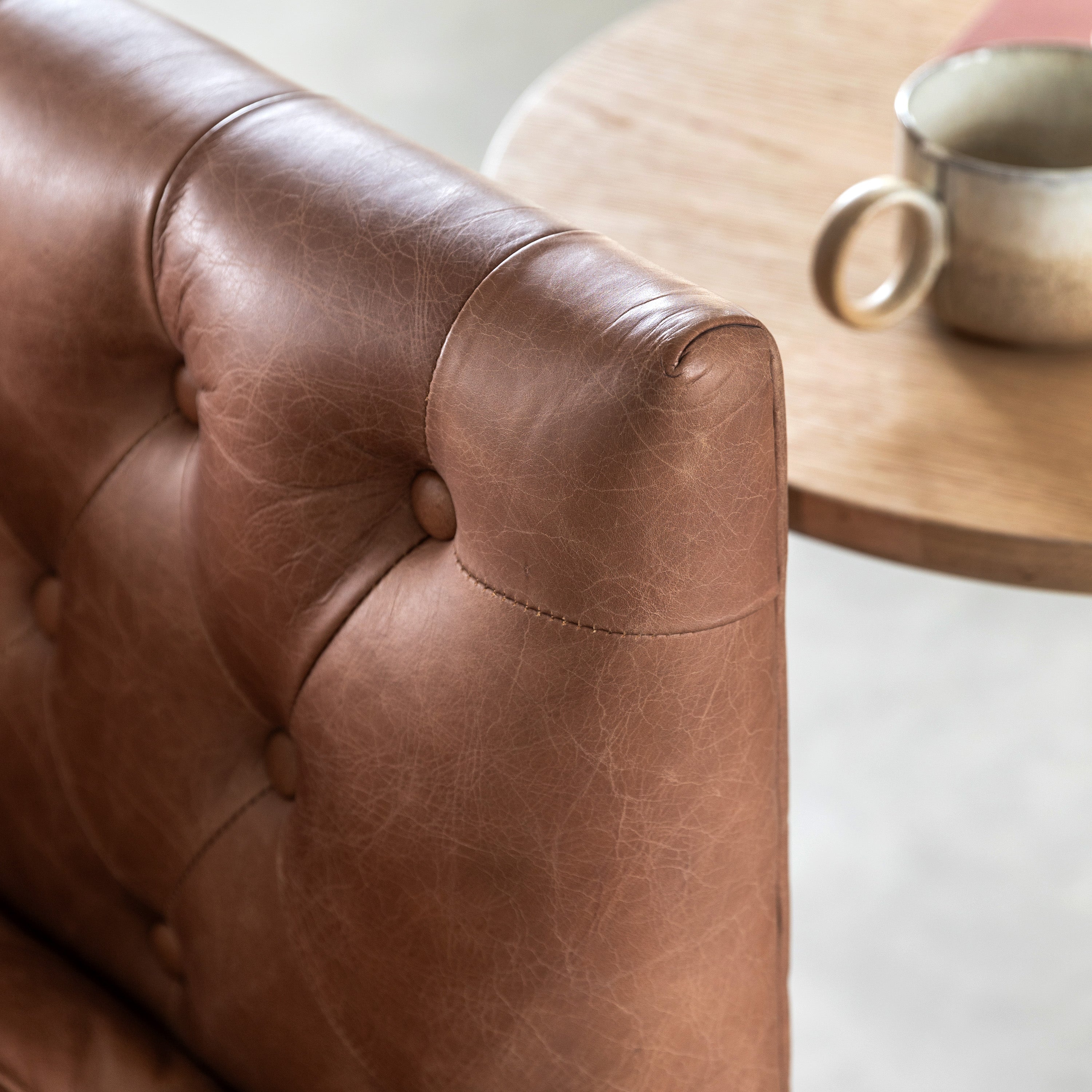 Castro Antique Brown Leather Sofa | 3 Seater